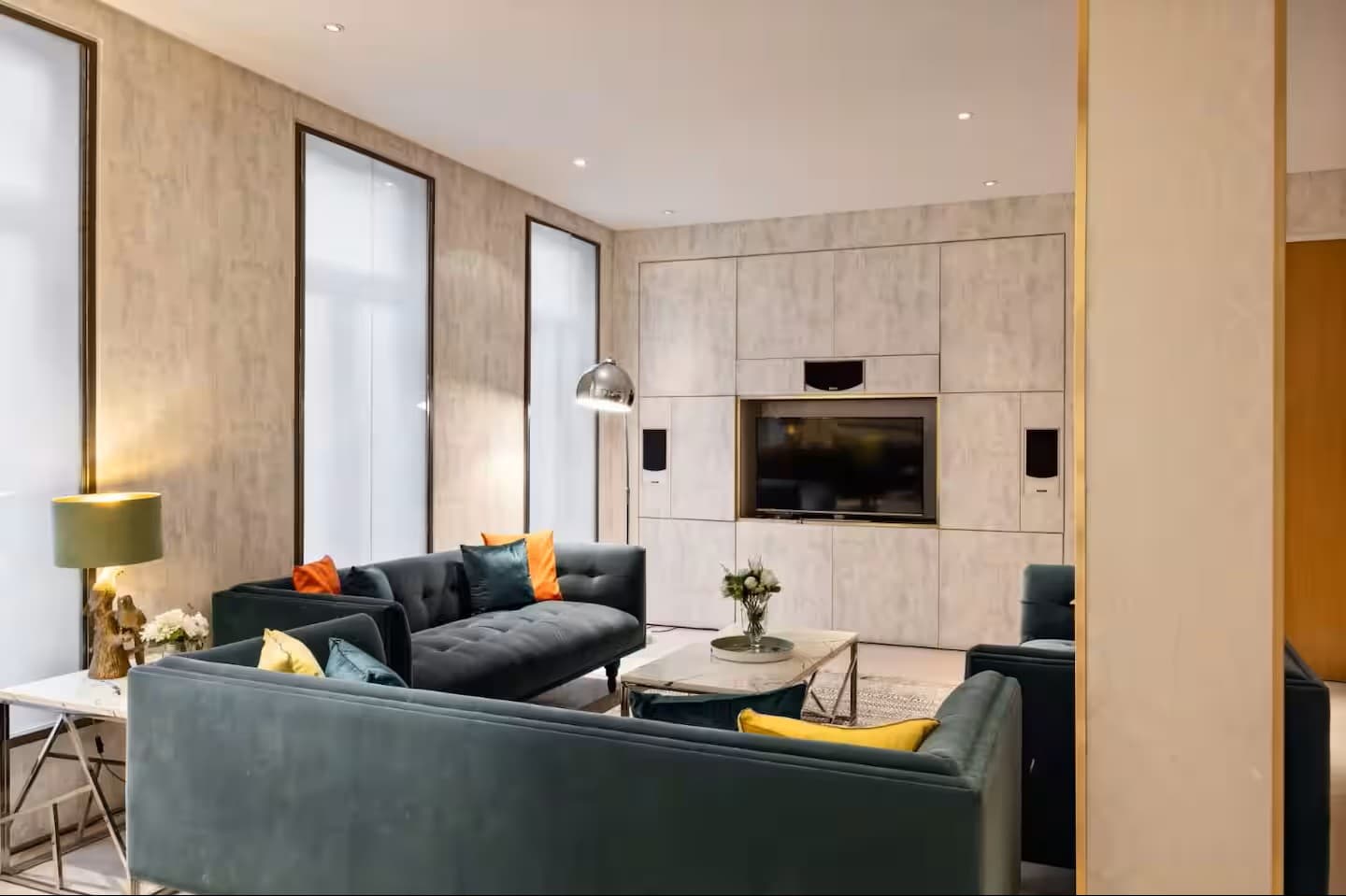Elegant Mayfair streets in central London